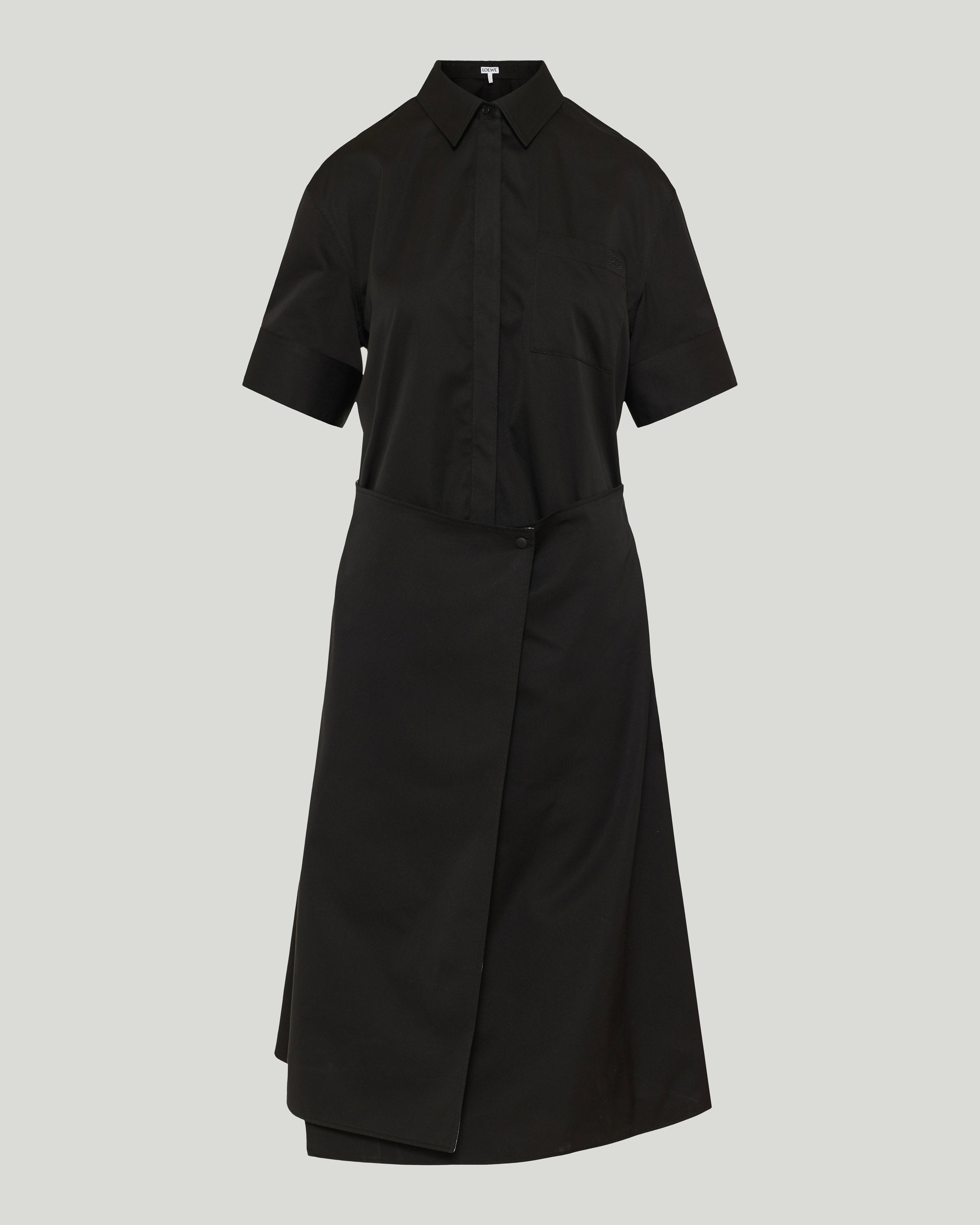 Loewe Wrap cotton midi dress