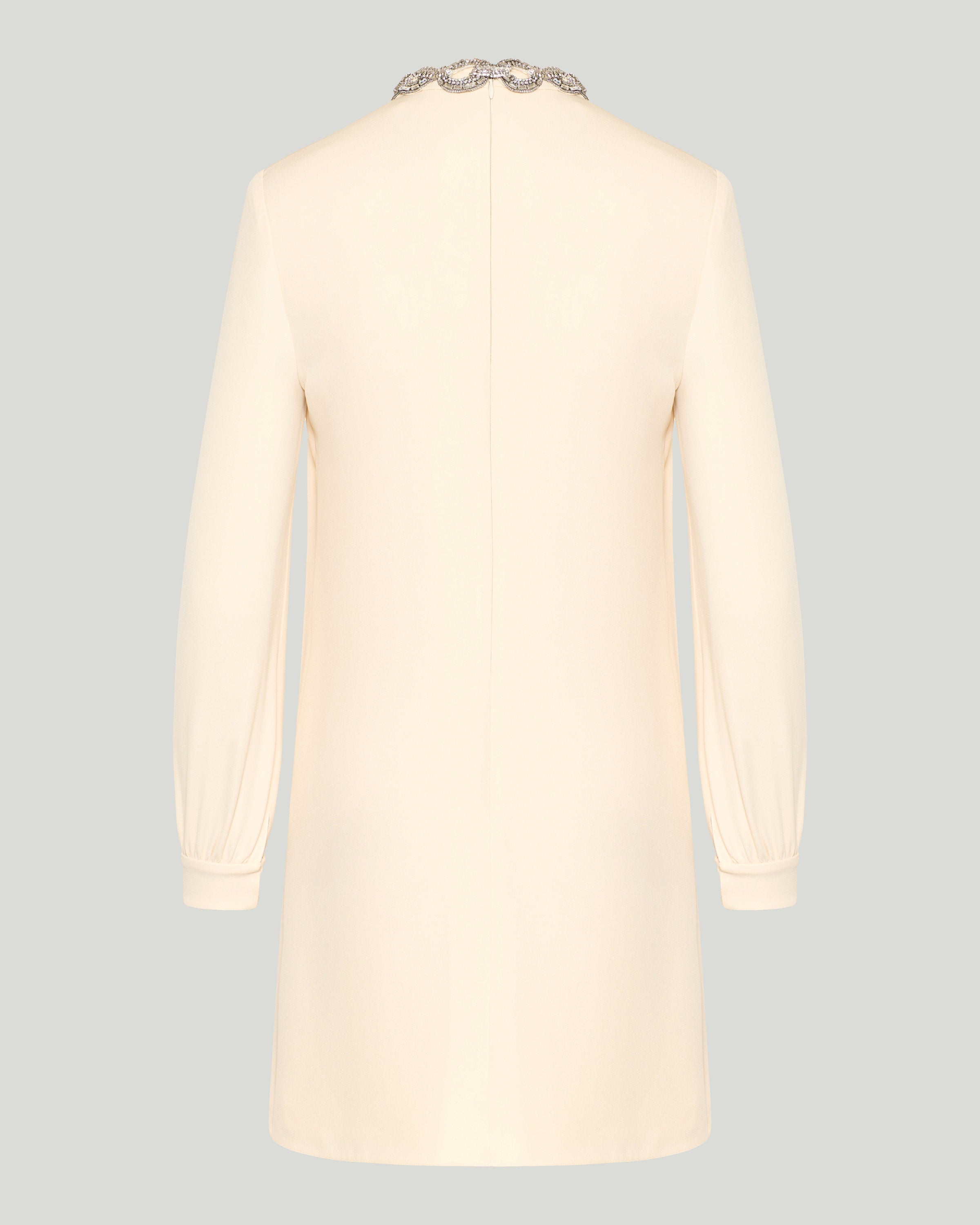 Valentino Garavani Cady couture embroidered short dress
