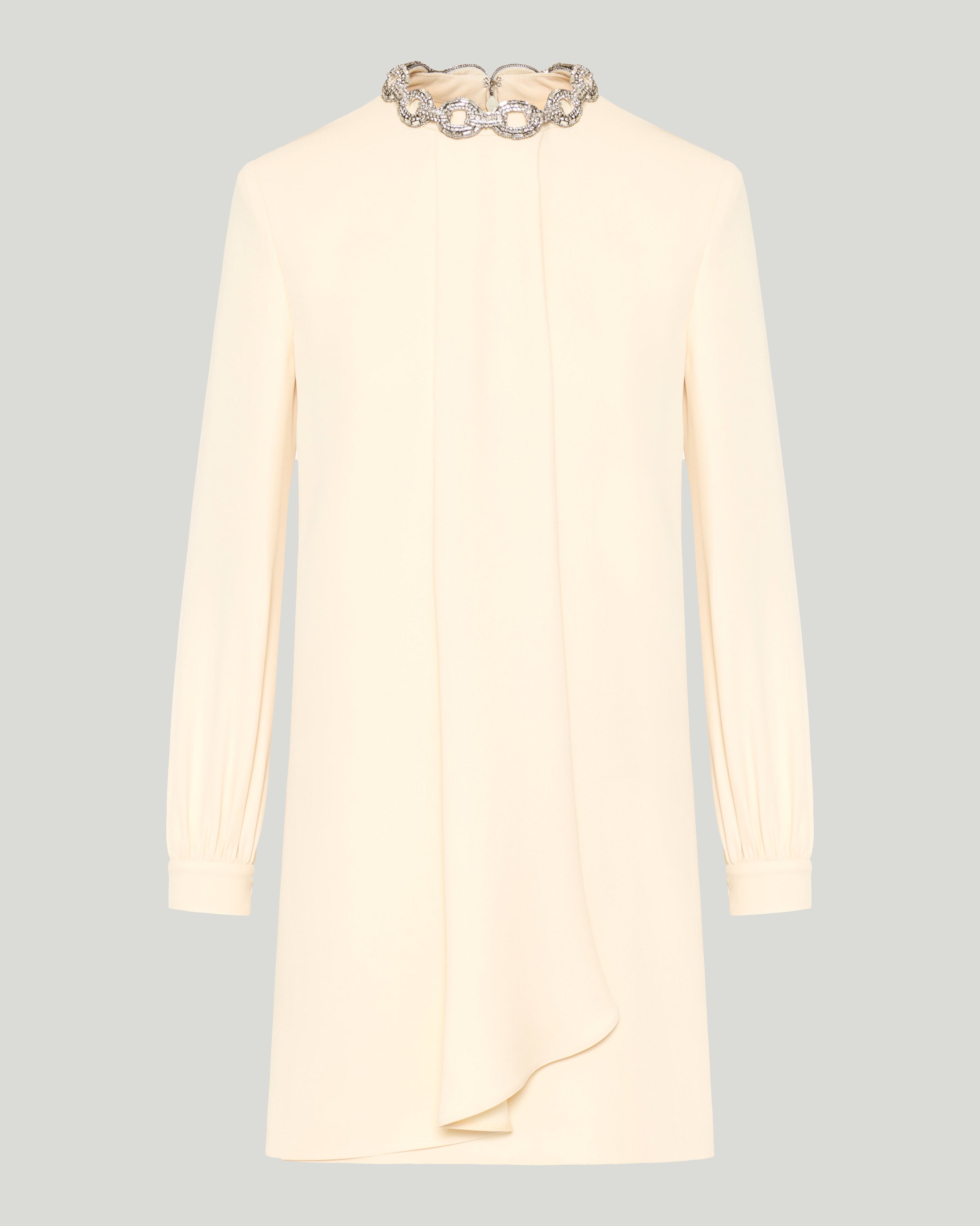 Valentino Garavani Cady couture embroidered short dress