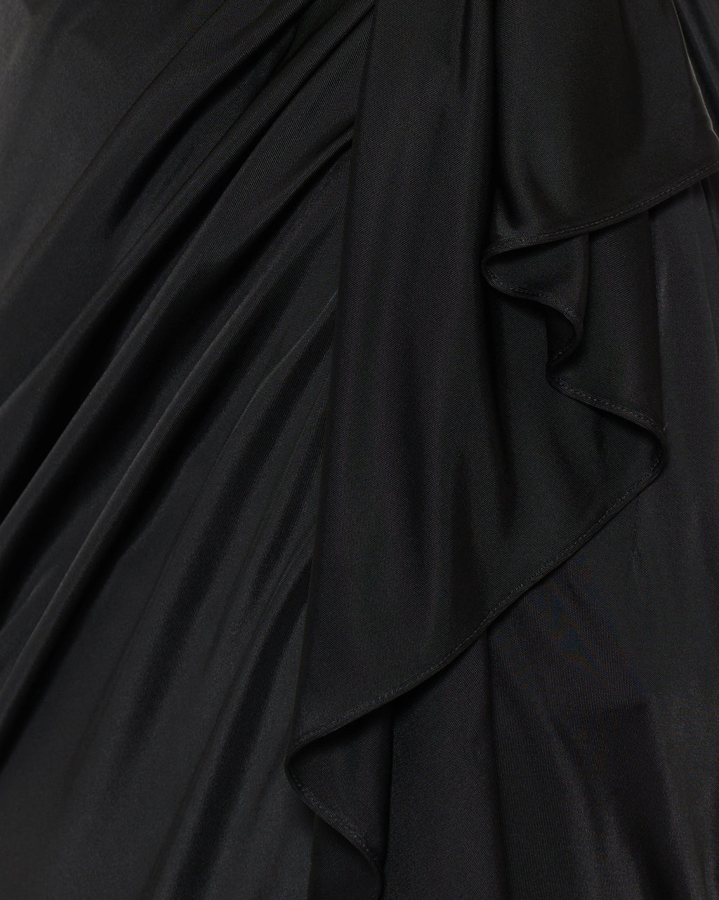 Draped viscose-jersey gown