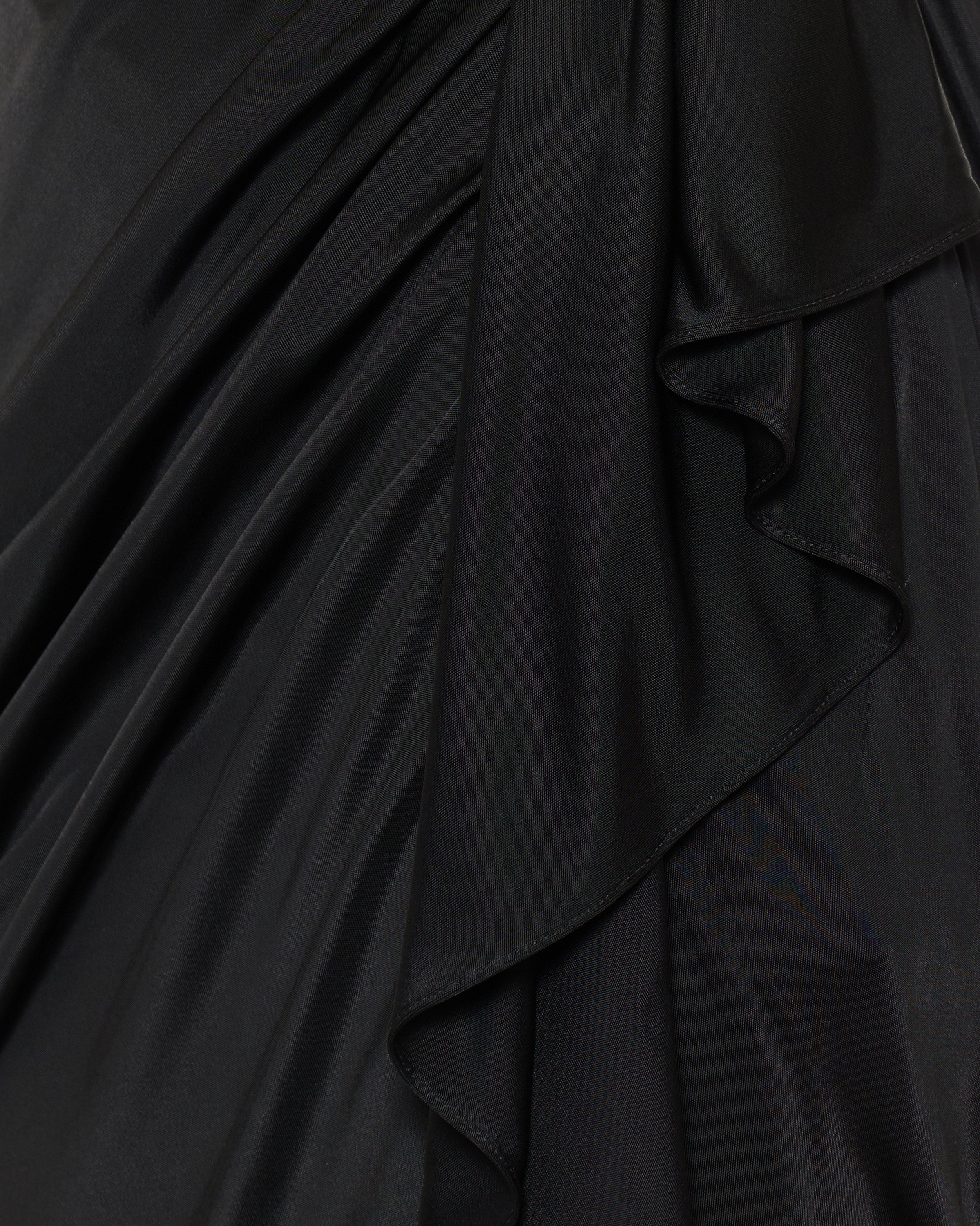 Draped viscose-jersey gown
