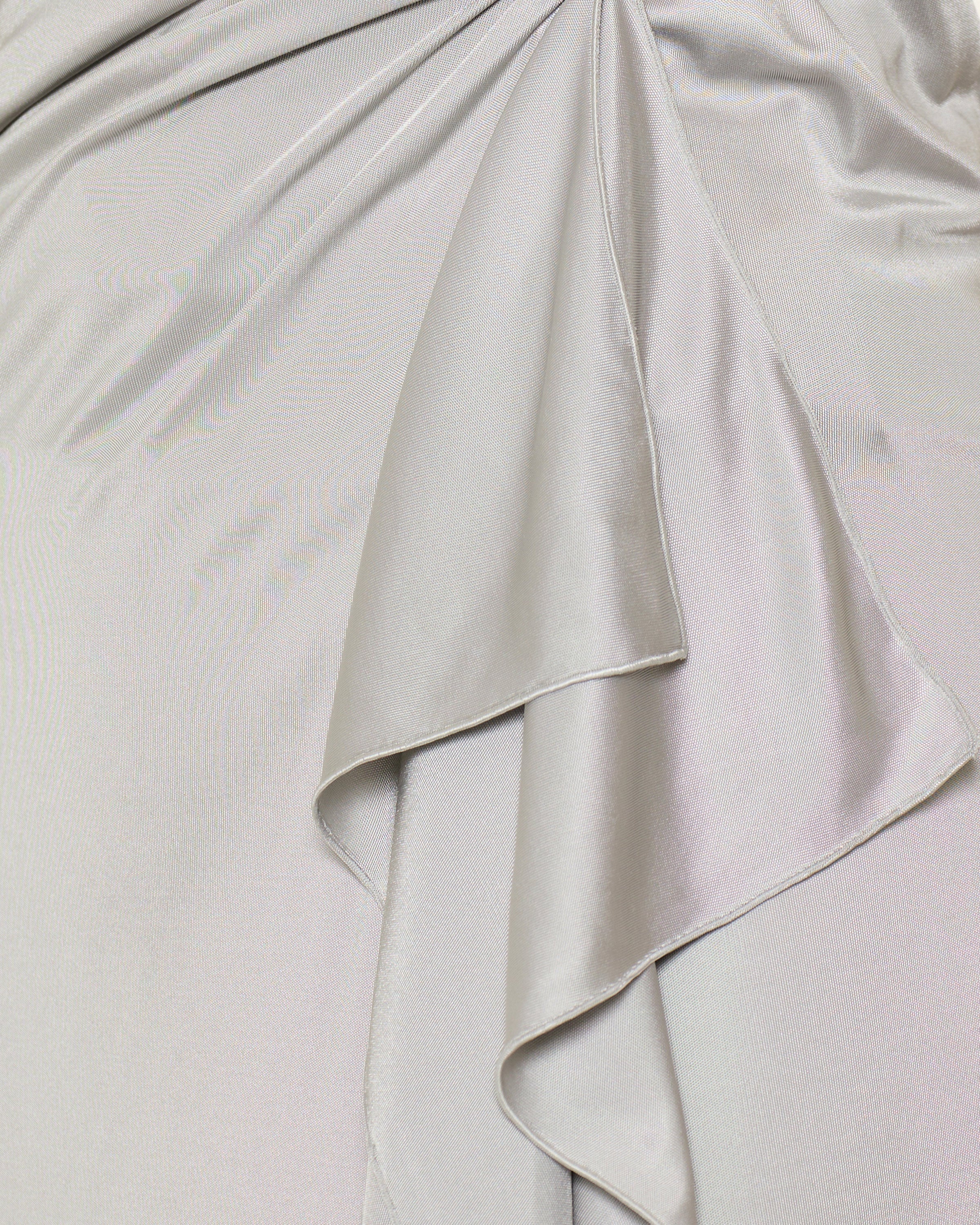 Draped jersey gown