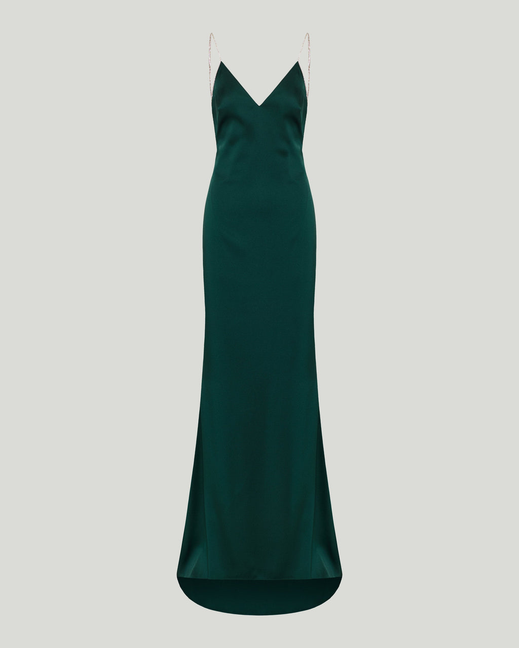 Tom Ford Metallic-trim open-back evening gown