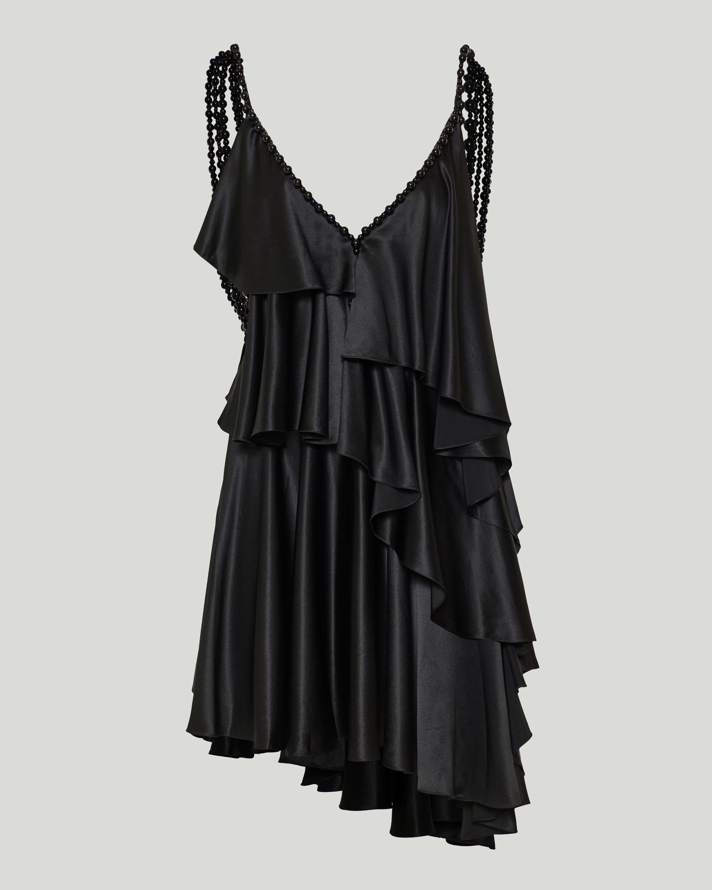 Balmain Silk draped mini dress