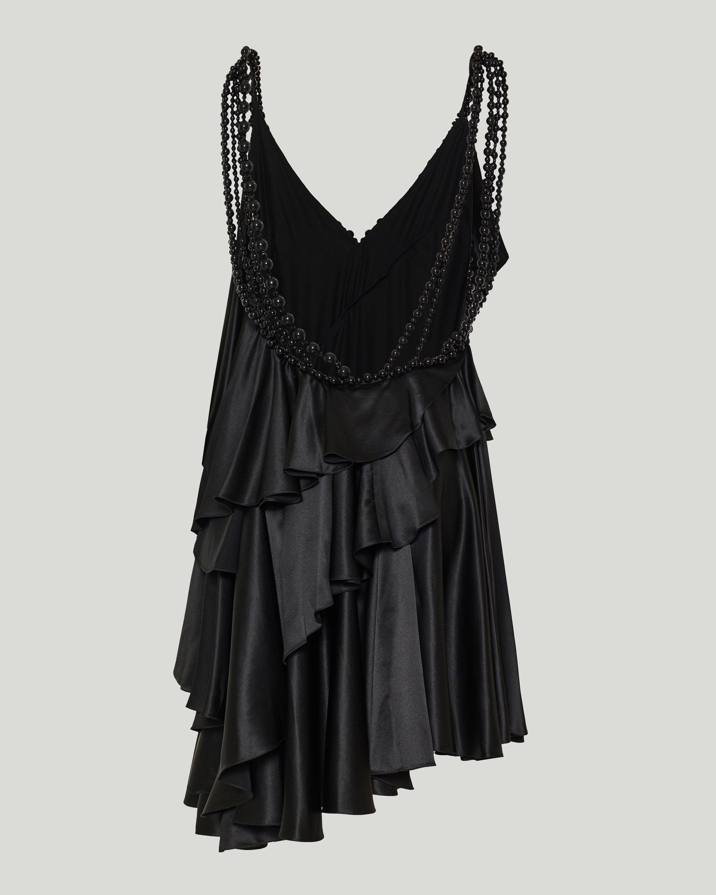 Balmain Silk draped mini dress