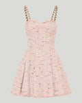 Balmain Tweed sleeveless flared mini dress