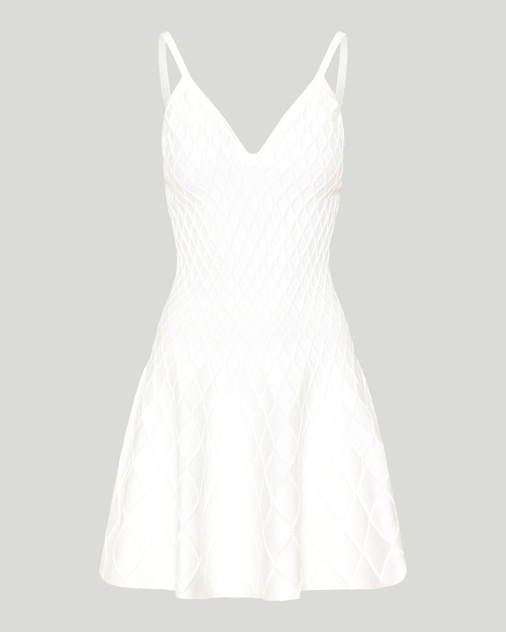 Balmain Quilted knit mini dress