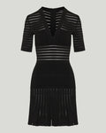 Balmain V-neck knit mini dress