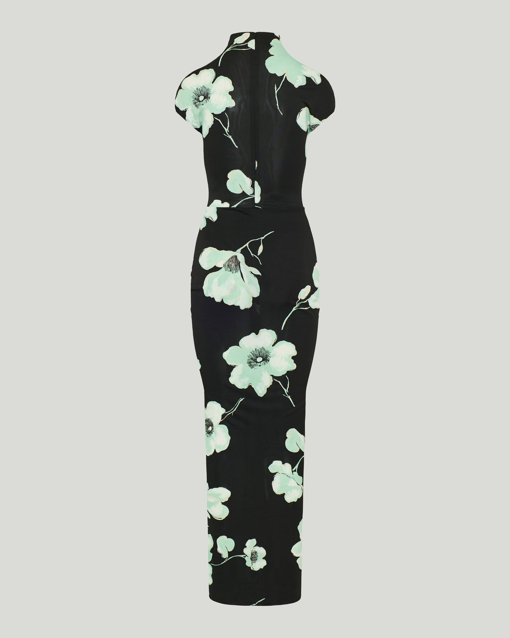 Draped printed dress