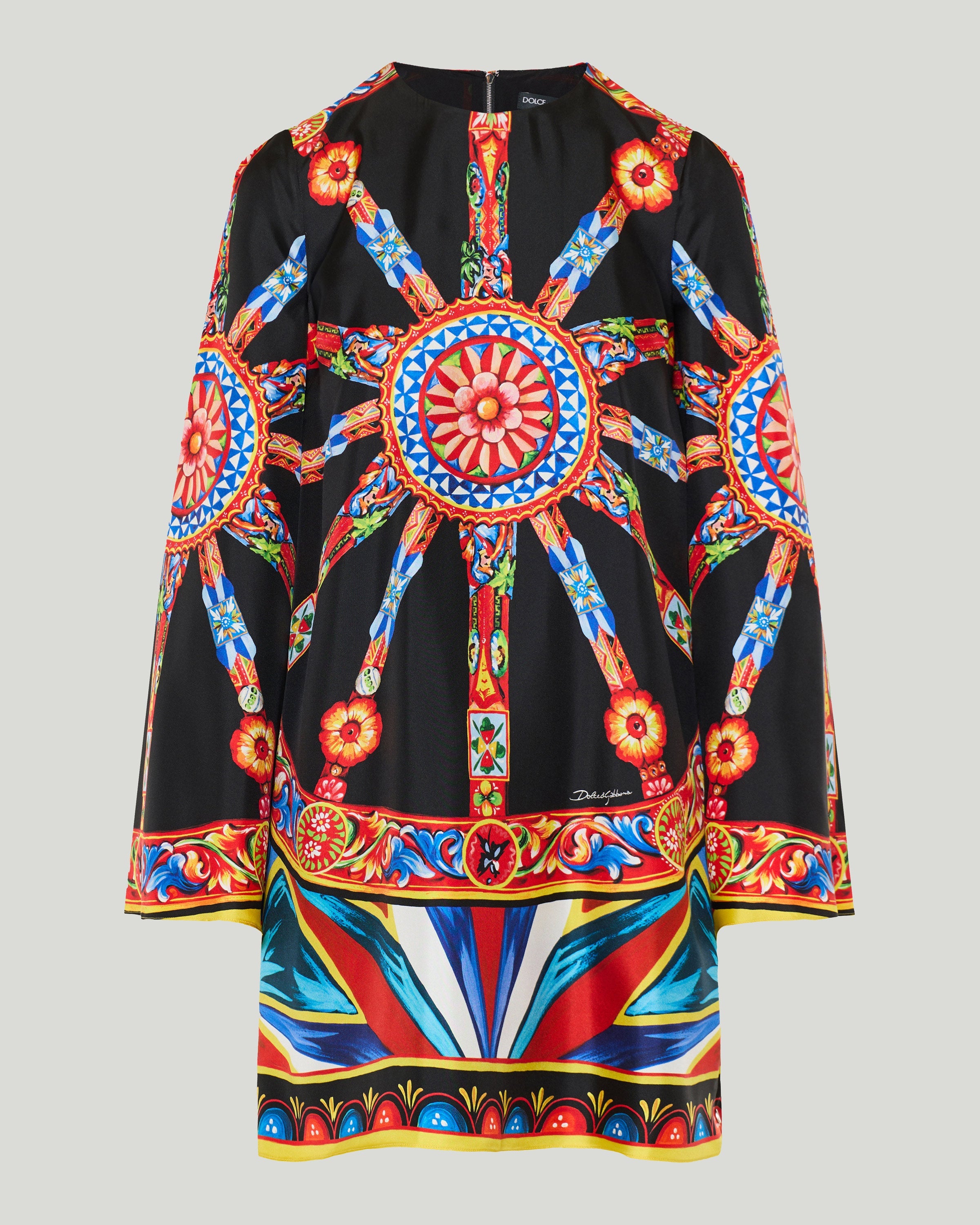 Dolce & Gabbana Carretto silk twill kaftan