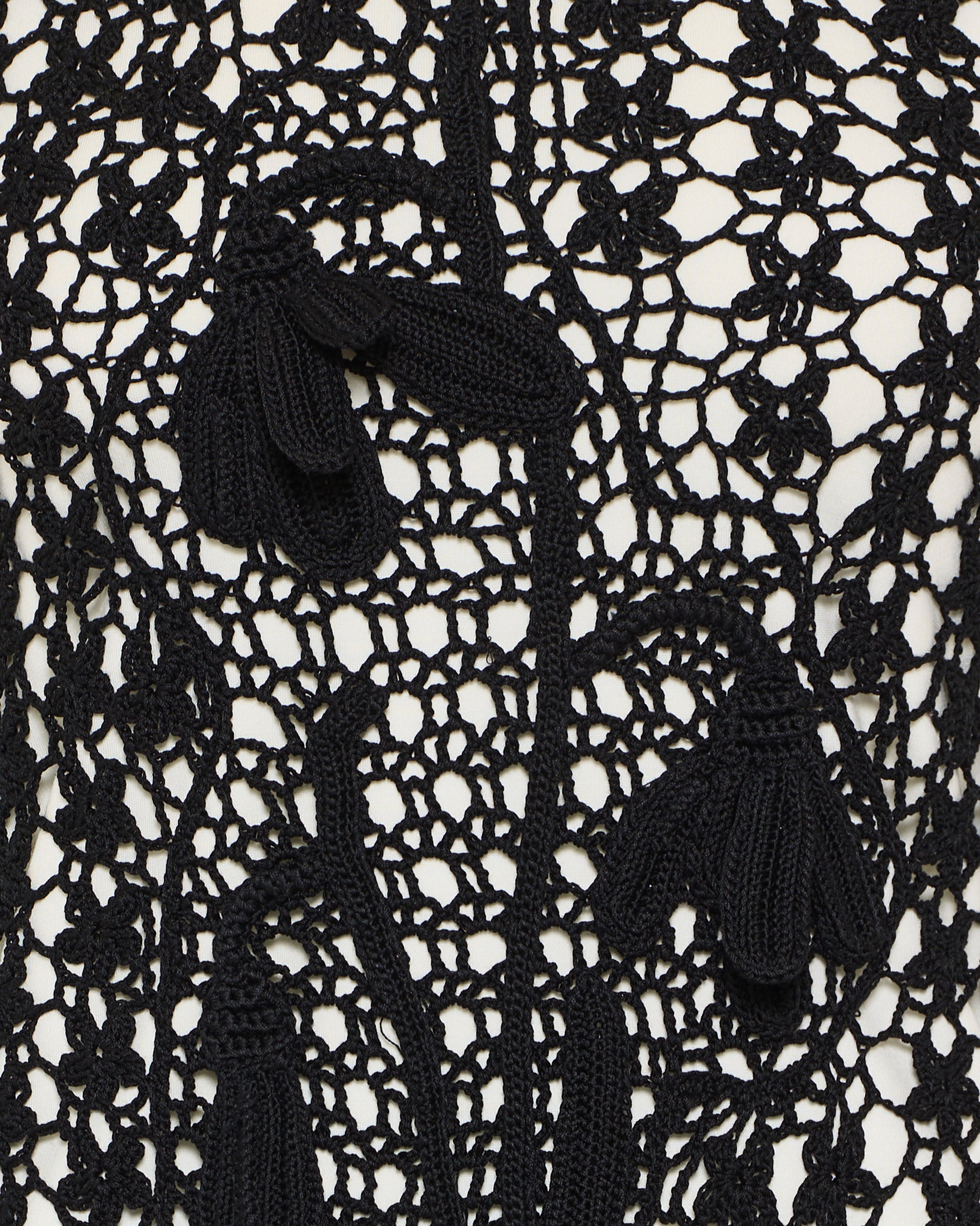 JW Anderson Ruffled crochet cotton midi dress