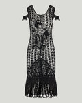 JW Anderson Ruffled crochet cotton midi dress