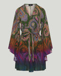 Etro Belted paisley-print jersey mini dress