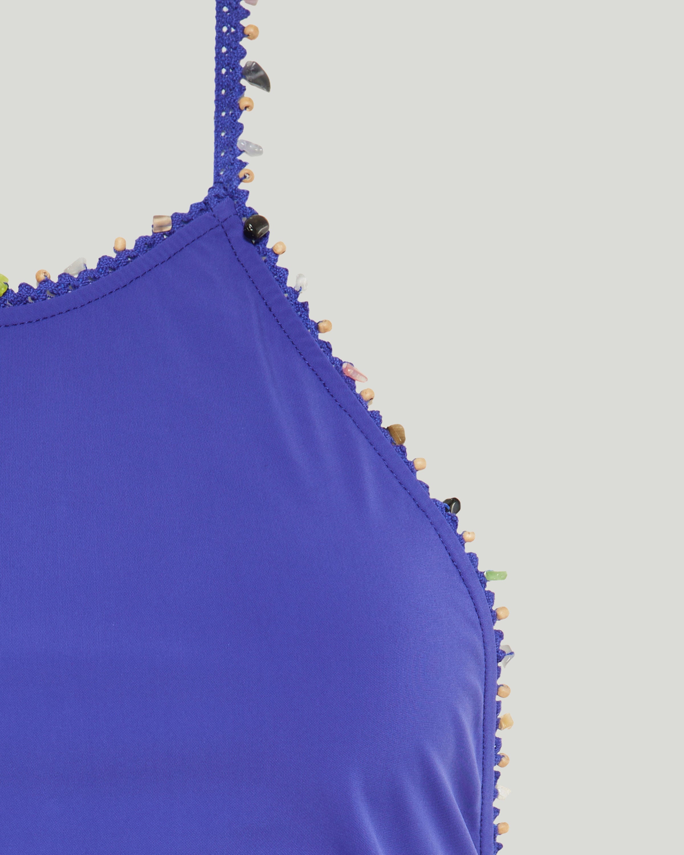 Beach quartz ruched mini dress
