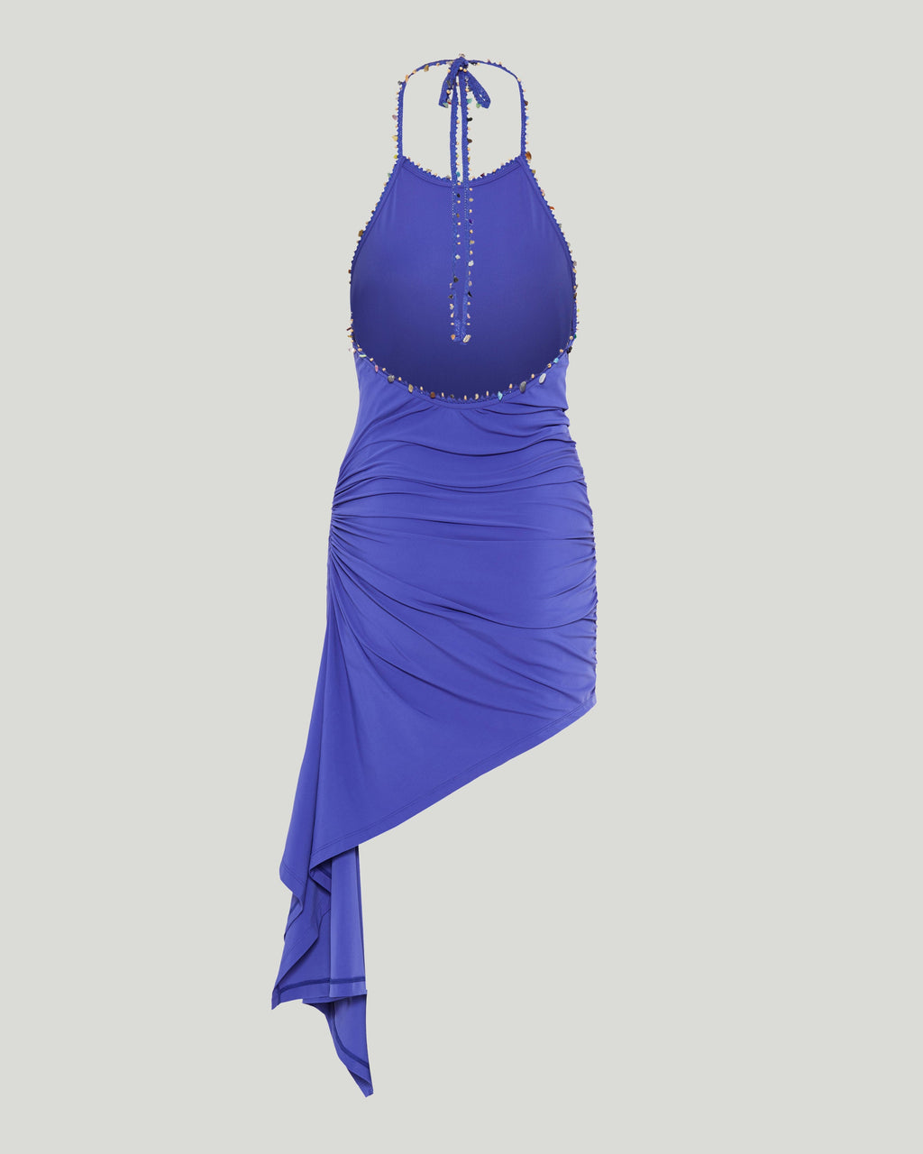 Beach quartz ruched mini dress