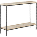 Currey & Co. - Boyles Travertine Console Table - 4000-0137