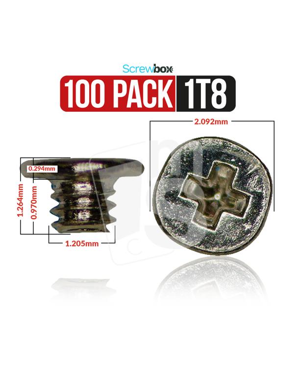 Caja de tornillos [ 1T8 ] (Paquete de 100)
