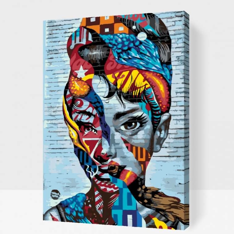 Mal Efter Tal - AUDREY HEPBURN - Paint By Numbers
