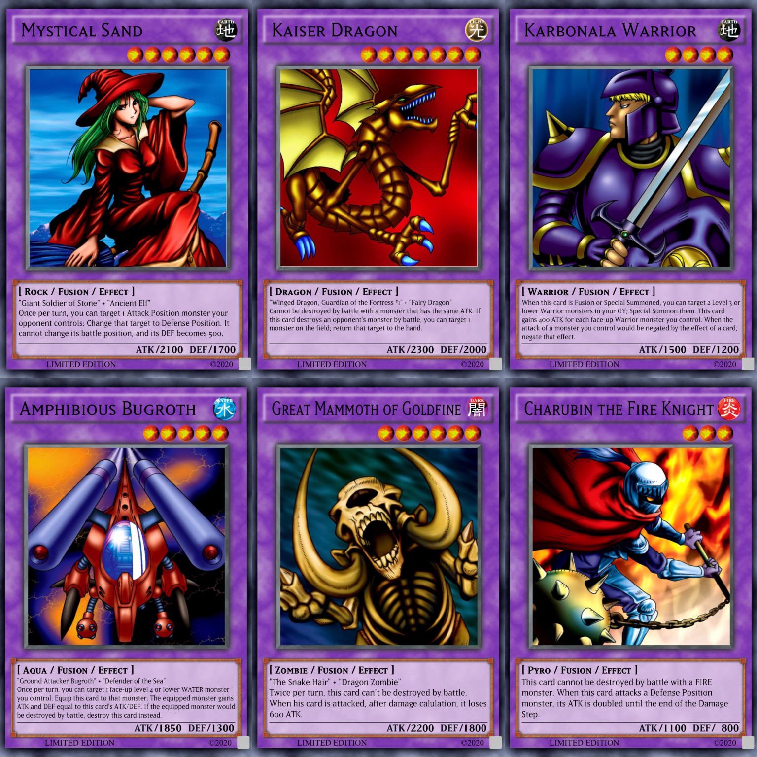 Made re-trained versions of some Era 1 Vanilla Fusions. Feel free to leave  your guys' thoughts! : r/yugioh
