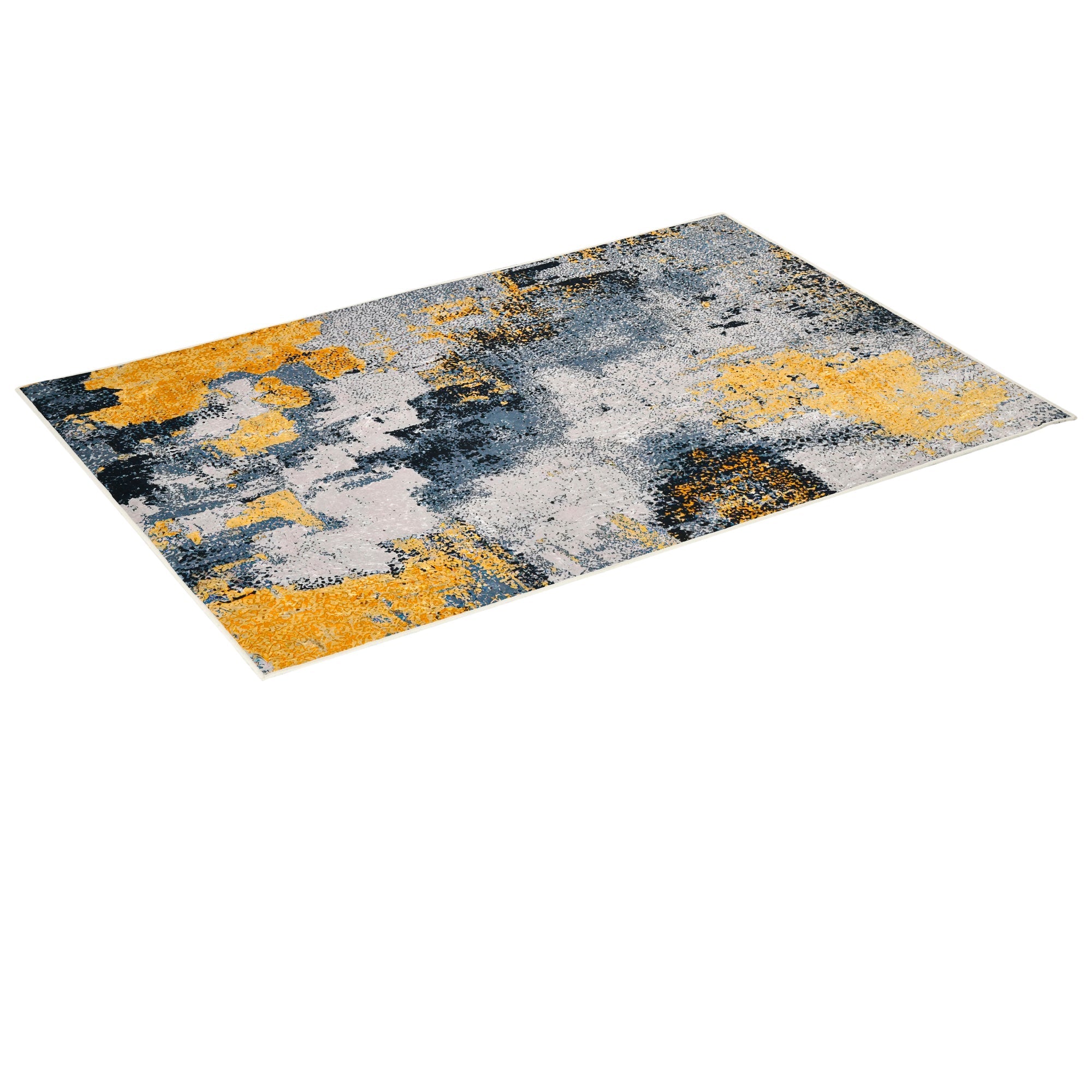Tappeto Moderno per Interni 200x140 cm in Poliestere Effetto Vellutato Multicolore