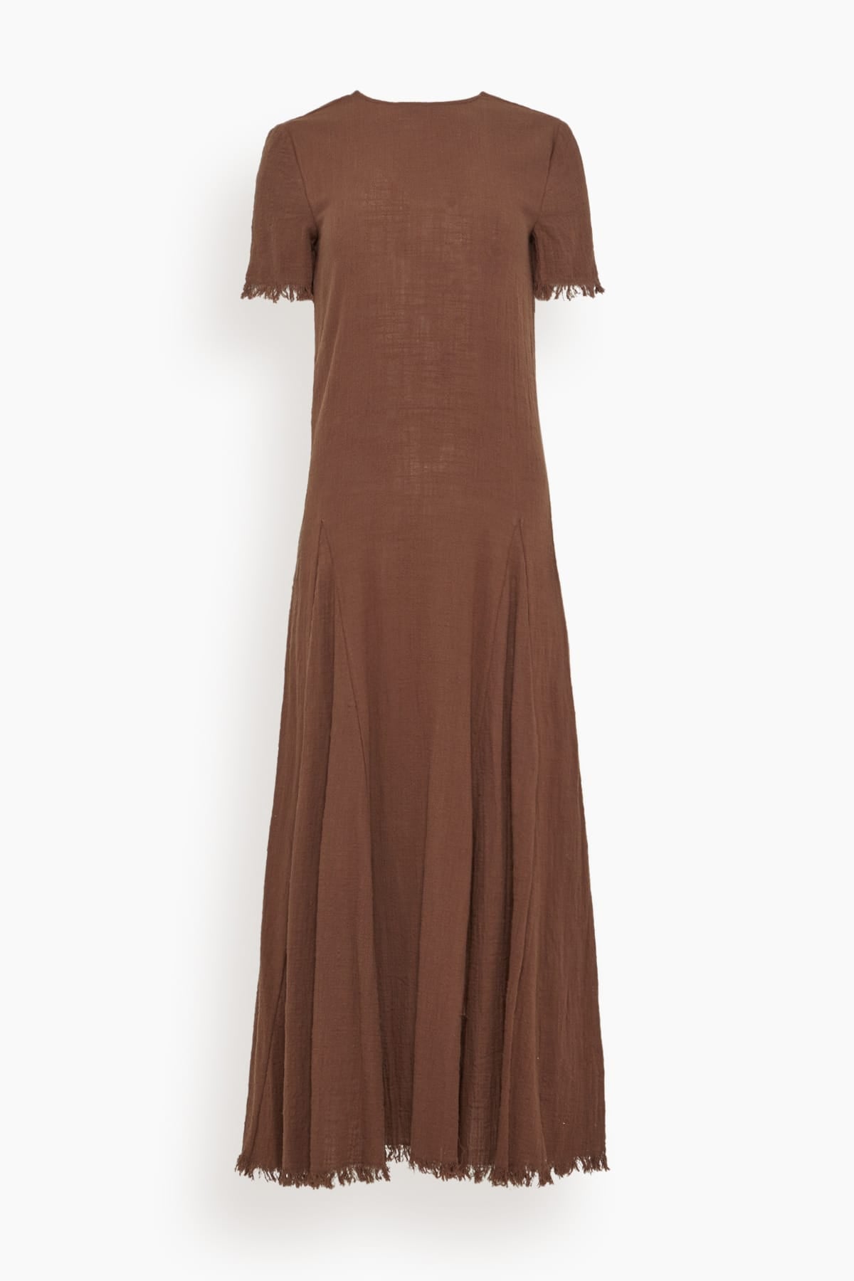 Staud Le Havre Dress in Dark Chocolate