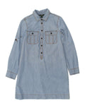 J. CREW Womens Long Sleeve Denim Dress UK 6 XS Blue Cotton Vintage J. Crew and Second-Hand J. Crew from Messina Hembry