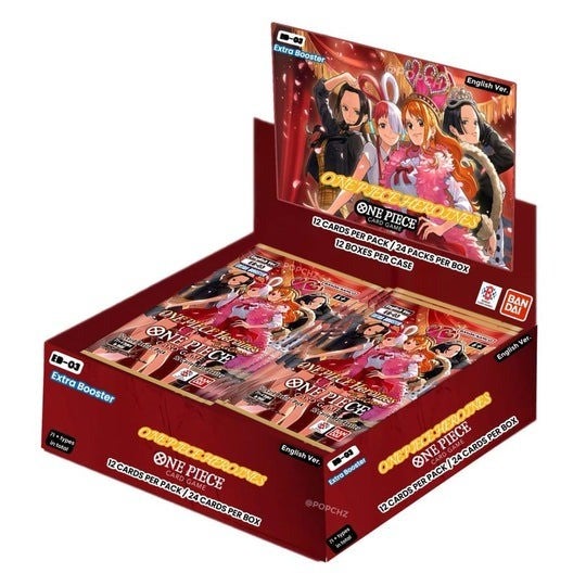 One Piece TCG: EB03 Heroines Edition Extra Booster Box 1 QTY English  (Pre-Order)(Releases Feb. 2026)