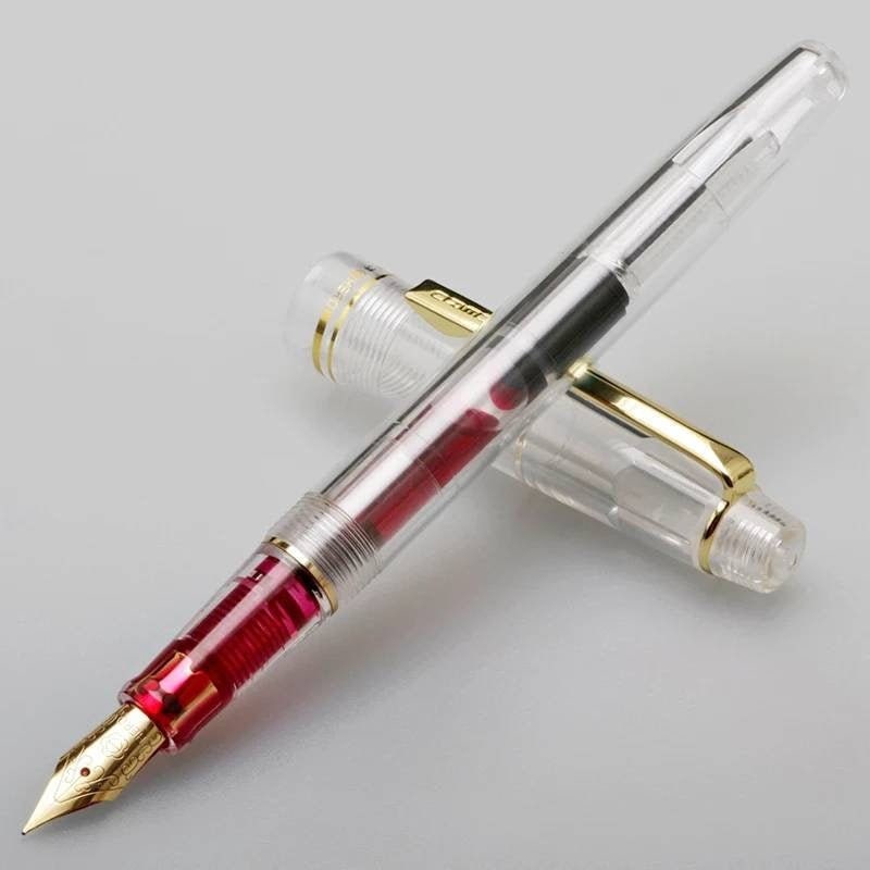 Acrylic Fountain Pen - Elegant Refillable Calligraphy Pen for Writers  Weddings