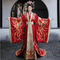 High quality Chinese Ancient Wedding Hanfu Bride Long Tail Couple Costume  Garment Standard Tang Ming China Wedding Costume Dress