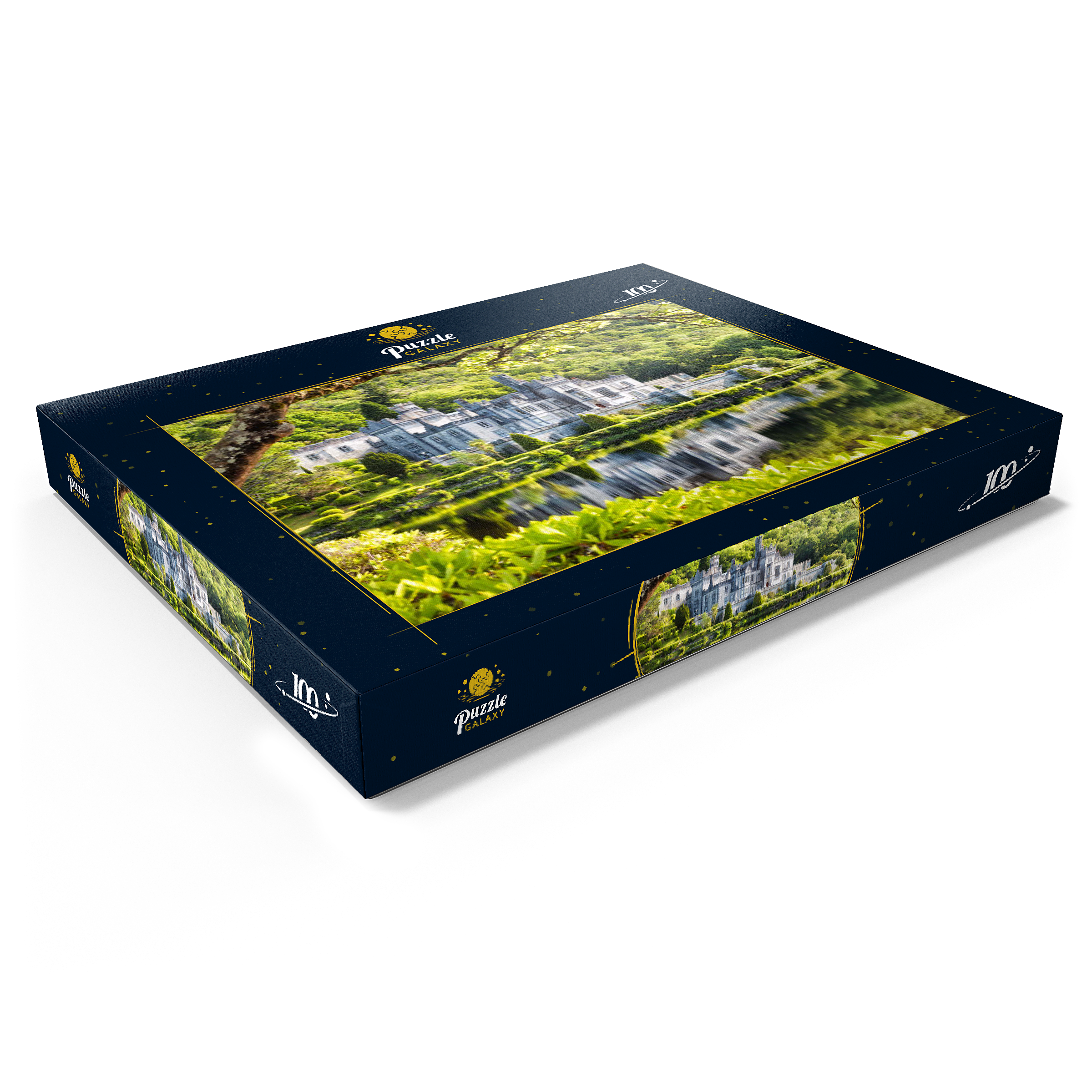 Kylemore Abbey in Connemara, County Galway, Ireland 100 Puzzle Schachtel Ansicht1
