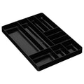 ▶ Organizador de cajones de 10 compartimentos: bandeja apilable resistente para organización de herramientas de cochera automotriz, almacenamiento de caja de herramientas de perfil bajo, tuercas y pernos, herramientas, piezas, fácil de limpiar,