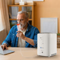 Continuous Flow Oxygen Concentrator Machine Varon Home Oxygen Concentrator 1-7L/min Lightweight and Quiet NT-04 to move around the house Easily