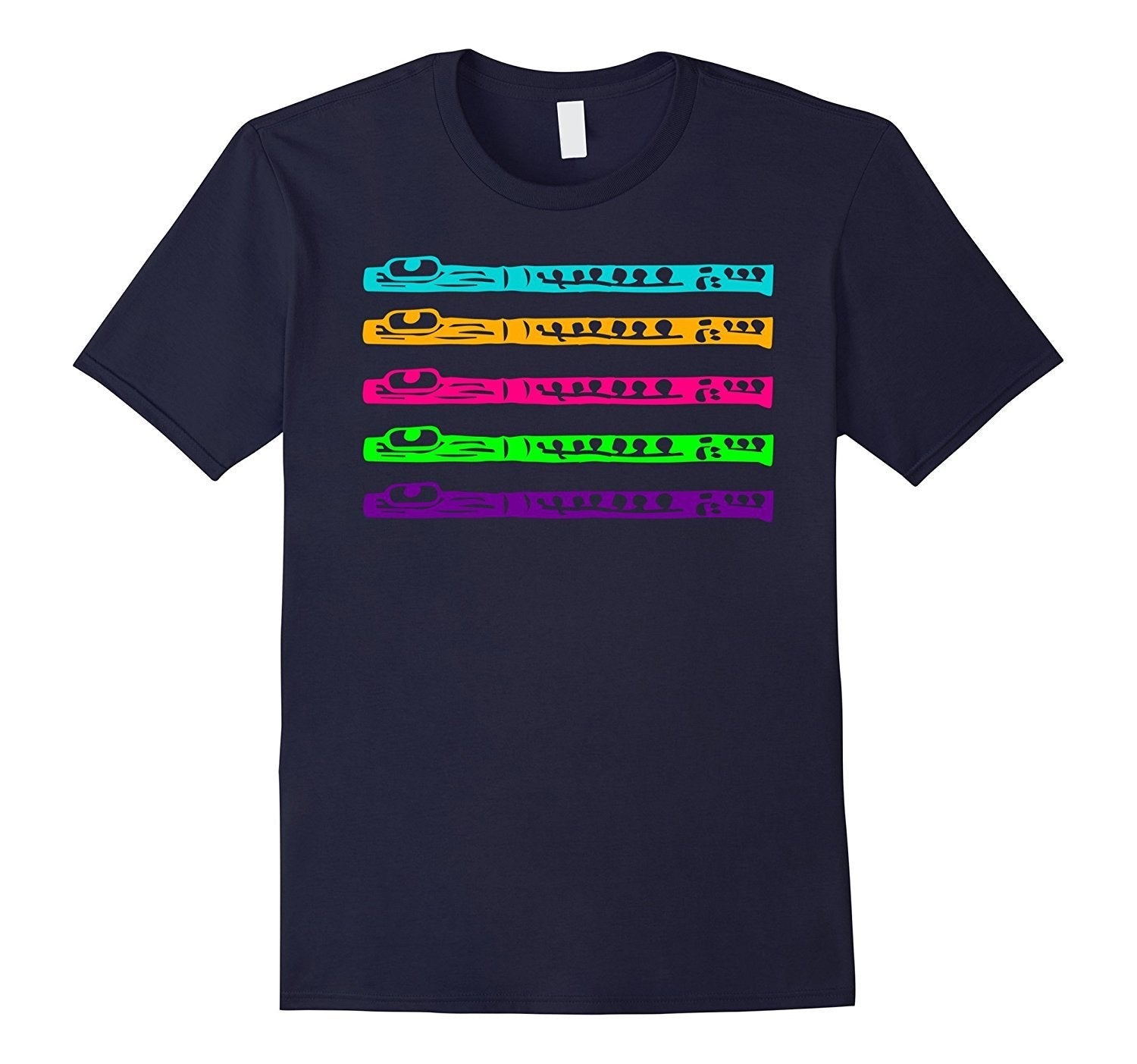 Cute Flutist Marching Band  T-Shirt Flute Music Tee