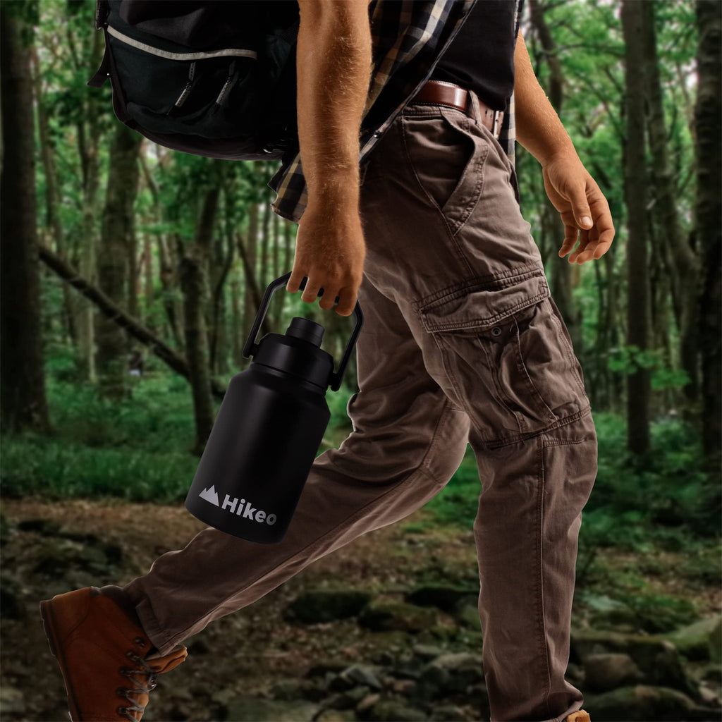 Termo HIKEO XL Acero Inoxidable Jumbo 1.89 Litros Hermético para Camping y Deportes