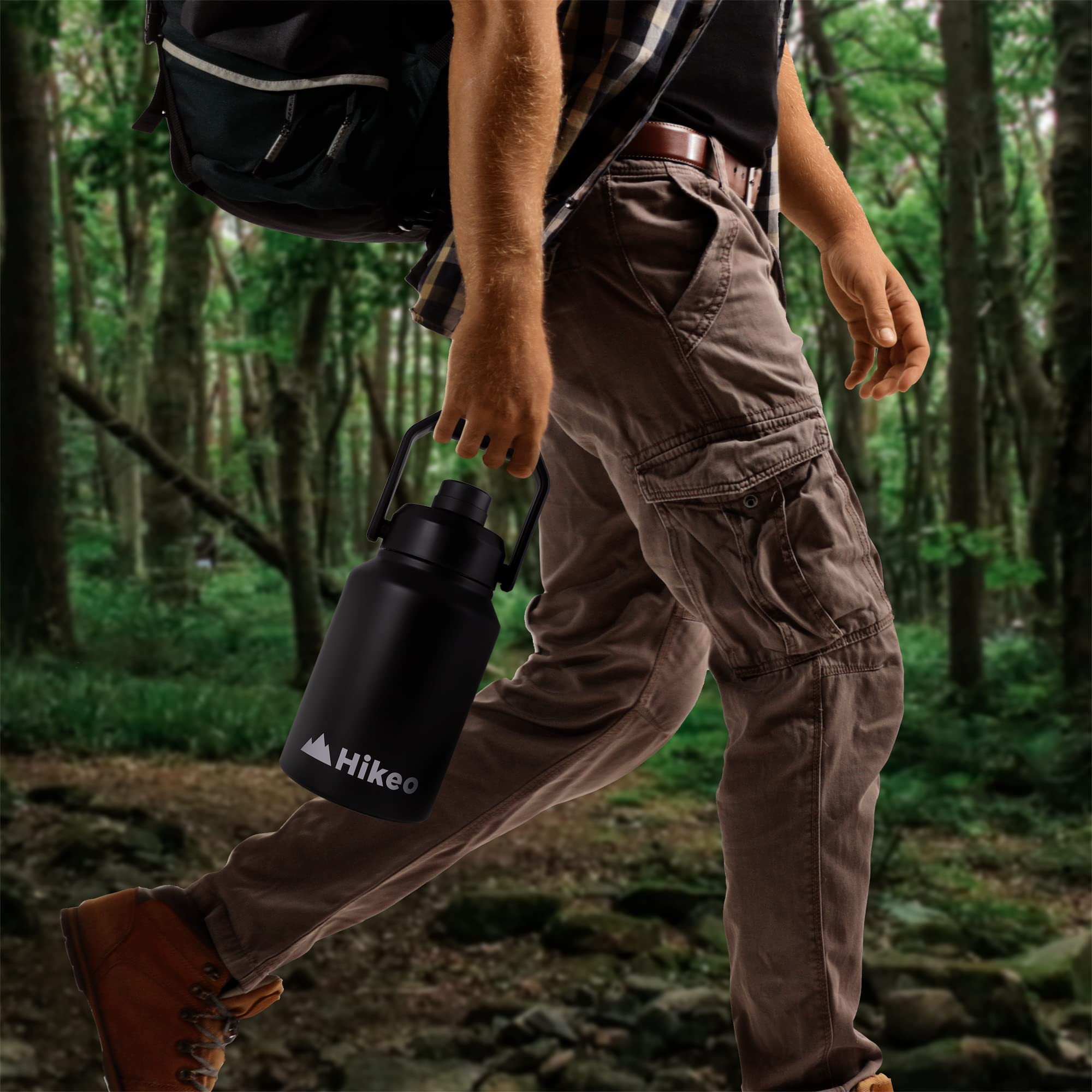 Termo HIKEO XL Acero Inoxidable Jumbo 1.89 Litros Hermético para Camping y Deportes