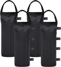 Extra Large Weights Sand Bags Set of 4 for Outdoor Dog Shelter, Heavy Duty Canopy Weight Bags(120LBS) for Pop up Canopy Tent (Without Sand), Black