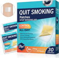 Step 1 Quit Smoking Patches, 21mg Stop Smoking Aids Patches, Helping Quit Patch, Easy & Effective Anti-Stickers, 30 Count Quit Smoking Stickers that Work with 2 Weeks, Anti-Stickers