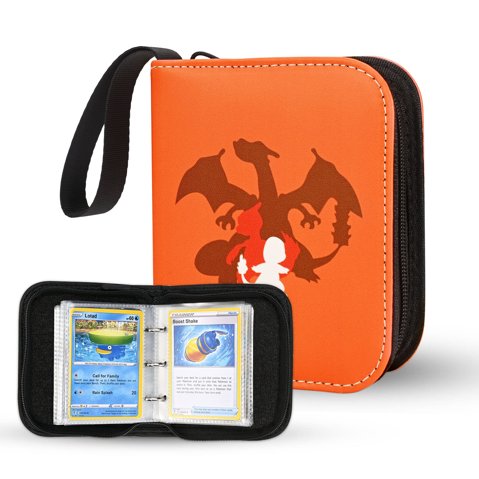 Pokemon TCG 2-Pocket Mini Binder - Hold 80 Cards with 40 Sleeves - Orange  Album | Buy Now with Express International Delivery