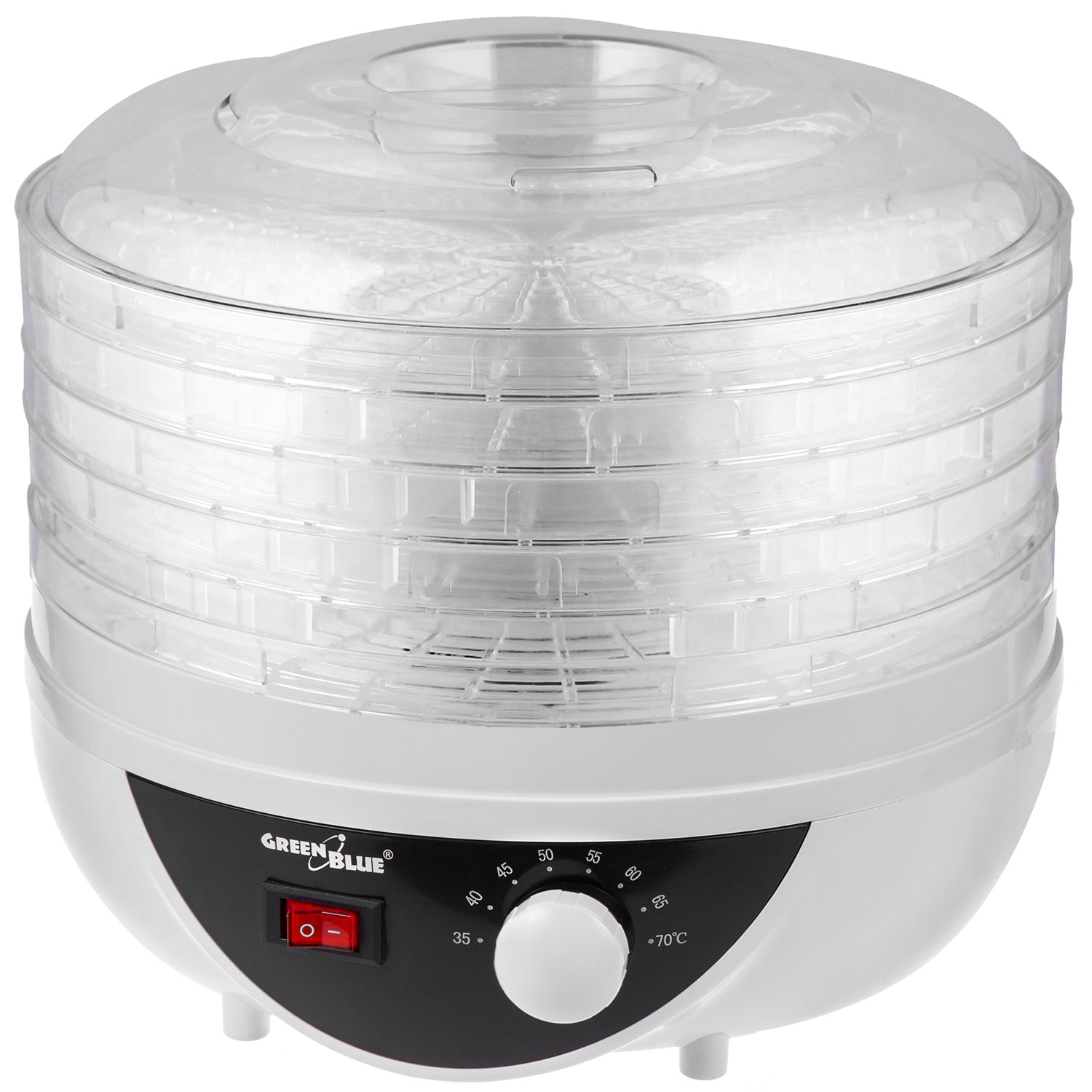 GreenBlue svamp-, grönsaks- och frukttork, 250W effekt - mycket tyst, GB195 UK-kontakt