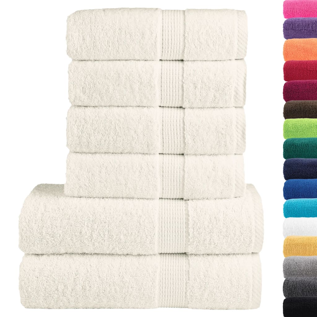Set ASciugamani SOLUND 6 pz Crema 600 gsm | homemem39
