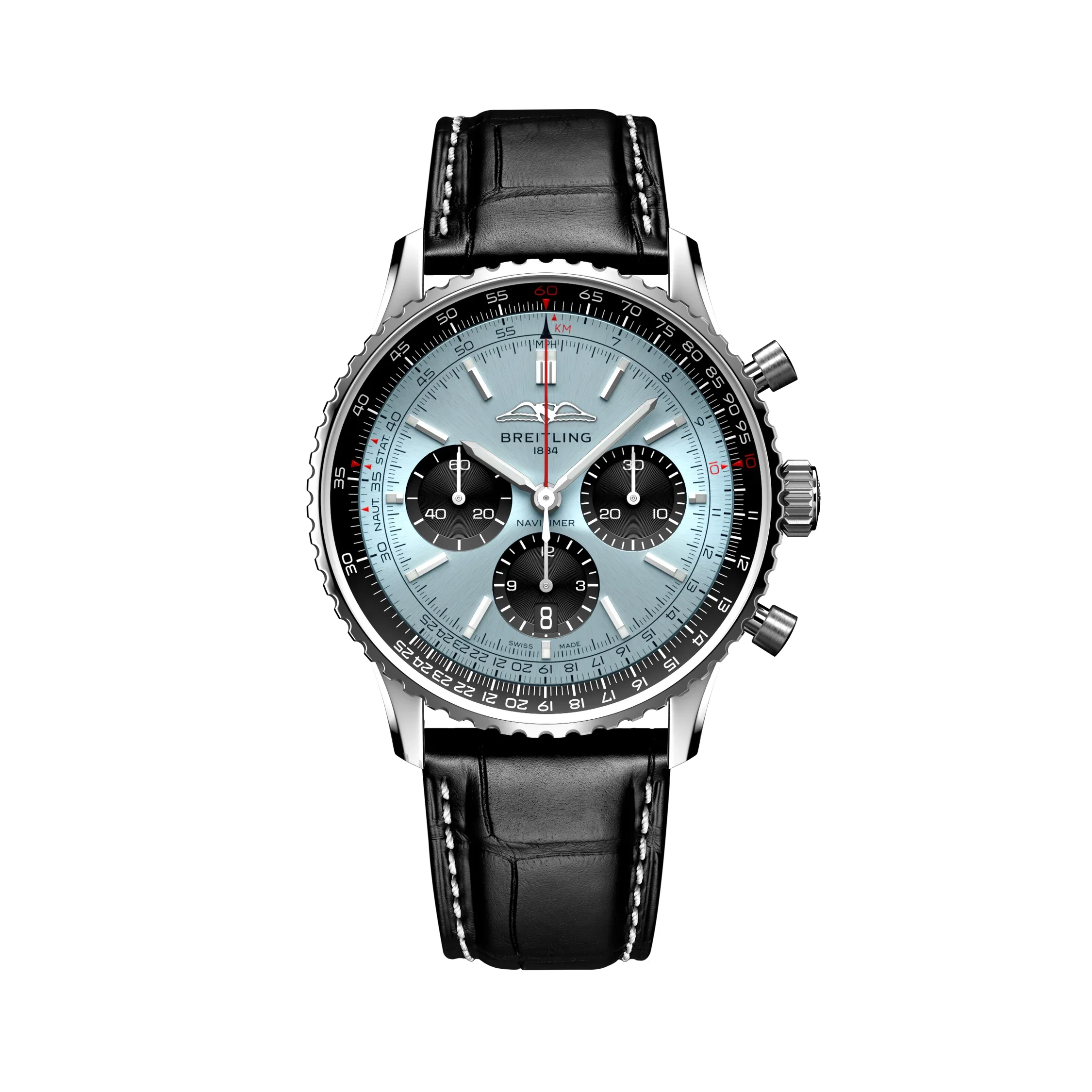 Navitimer B01 Chronograph 43- Stainless Steel/Ice Blue - Provident Jewelry