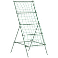 Supporto per Piante Rampicanti 101x133x227 cm a Livelli Regolabili con Rete in Acciaio PE e PP Verde