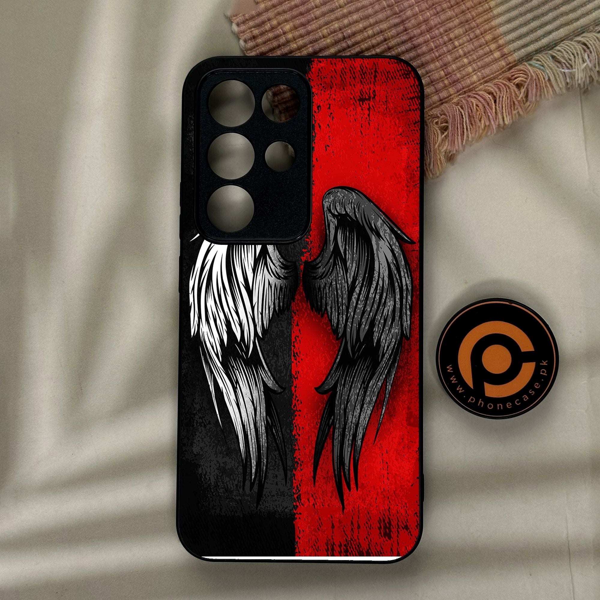 Realme C85 Pro - Angel 2.0 Design 10 - Premium Metal Printed Soft Bumper Shock Proof Case