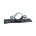 Abrazadera Doble Omega, fabricada en Acero para instalación de mástil de 2" en muros verticales - SILYMX