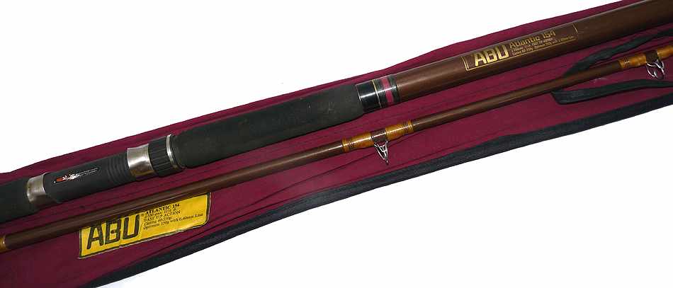 Abu Atlantic 154, 11'6" 2 pce vintage beachcasting rod , 60-250 casting