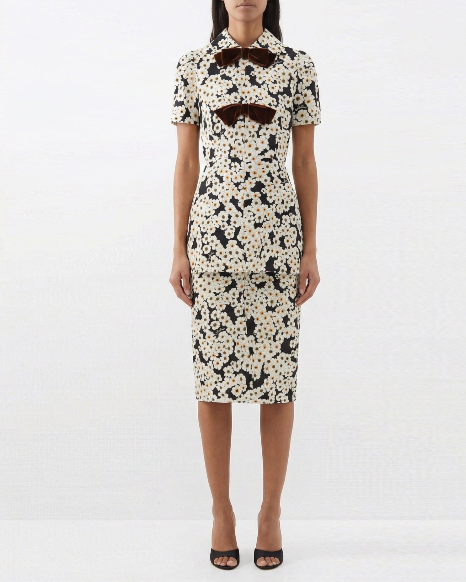 Apres L’Hiver crepe de chine midi dress
