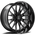 AXE WHEELS ATLAS GLOSS BLACK MILLED 22x12 ET-44 6x139 (Square Set of 4)