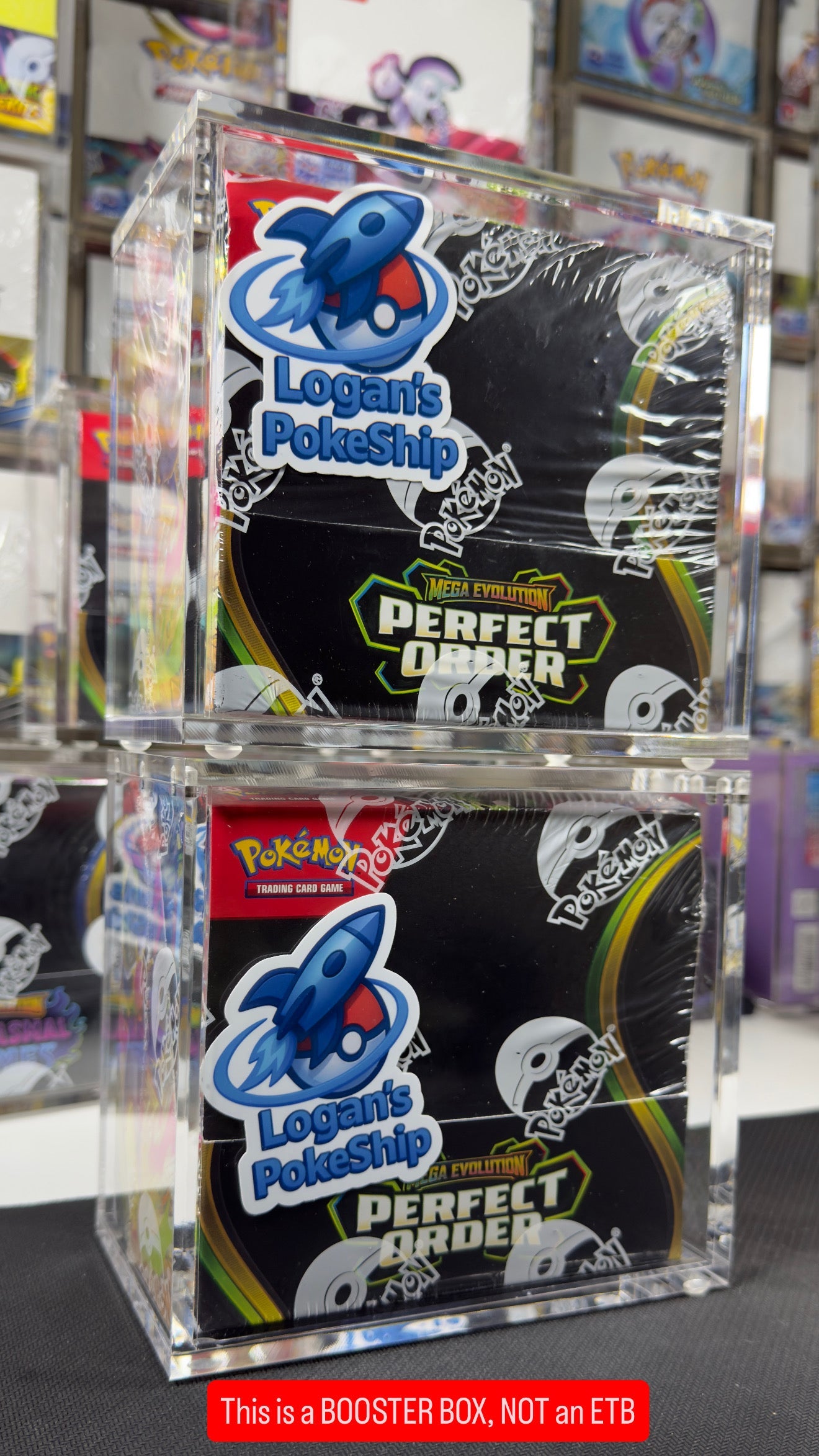 Pokemon Booster Box Acrylic Protective Case! Durable And Magnetically Sealed!