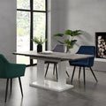 Goswell Concrete Effect Extending Dining Table 6 to 8 Seater - daals