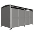 Blencoe Secure Storage Shelter - Steel Clad Gates - Store Fittings Direct